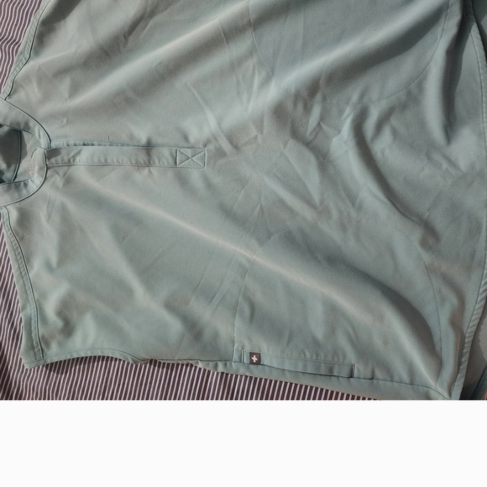 Figs Teal Technical Collection Top